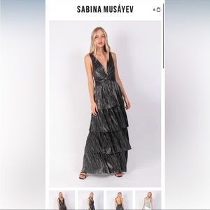 sabina musayev delphina dress black